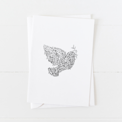 Peace Dove Doodle Greeting Card