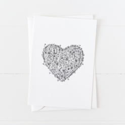 Just Ink Heart Doodle Greeting Card