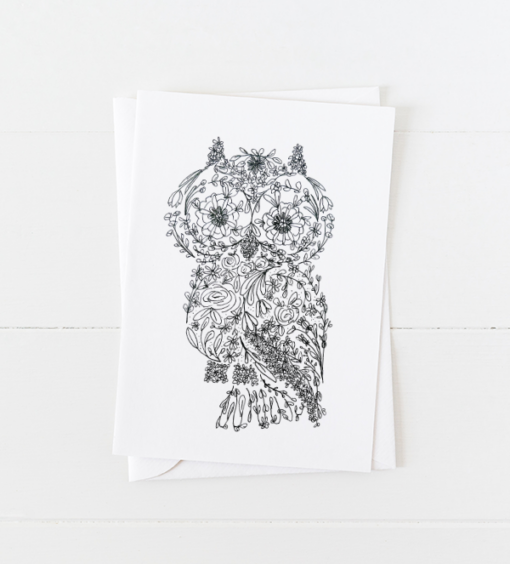 Owl Doodle Greeting Card