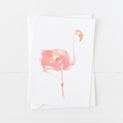 Pink Flamingo Greeting Card