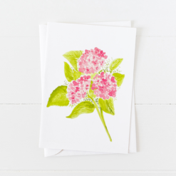 Pink Hydrangea Greeting Card