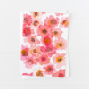 Pink Wild Floral Greeting Card