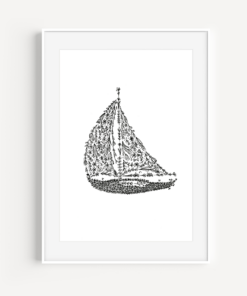 Just Ink Sailboat - A Little Hello Co.