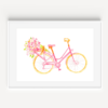 Pink Bicycle Print from A Little Hello Co