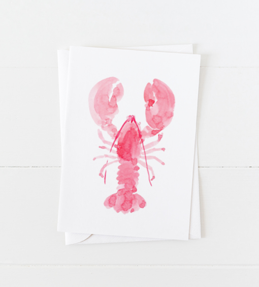 Pink Lobster Notecards