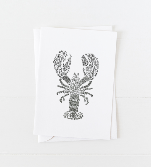 Lobster Doodle Greeting Card