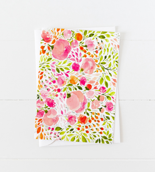 Spring Fling Floral Greeting Card