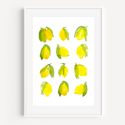 Lemony Lemons Watercolor Print from A Little Hello Co.