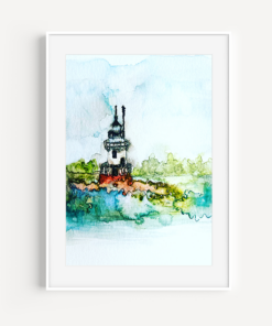 Lighthouse Watercolor Print