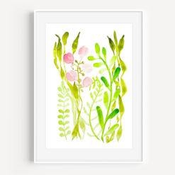 Sea Flower Watercolor Print