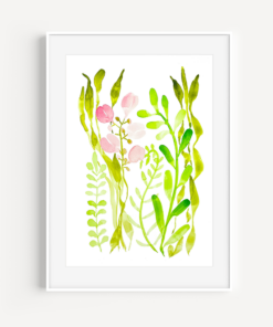 Sea Flower Watercolor Print