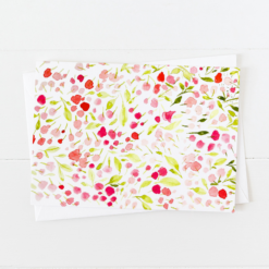 Pink Buds Notecards