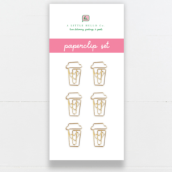 Latte Love Luxe Paperclips from A Little Hello Co.