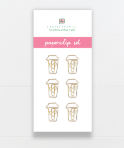 Latte Love Luxe Paperclips from A Little Hello Co.