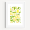 Fresh Lemons Watercolor Print