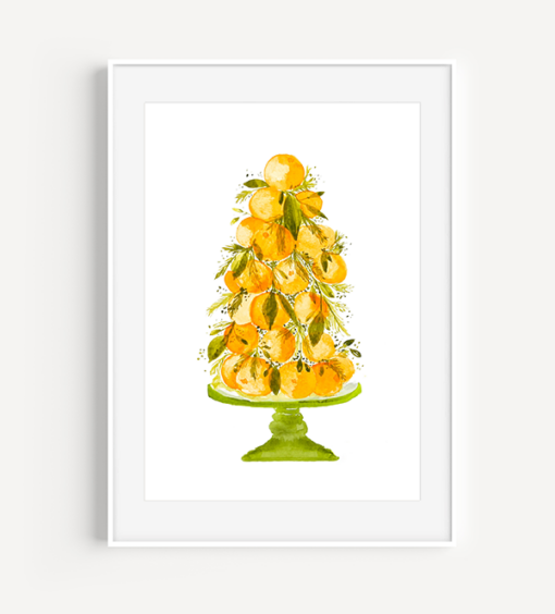 Orange Topiary Print from A Little Hello Co.