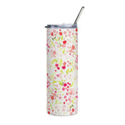 Pink Buds Stainless Steel Tumbler