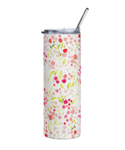 Pink Buds Stainless Steel Tumbler