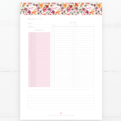 Daily Schedule Notepads