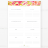 Harbor Rose Grocery List Notepad