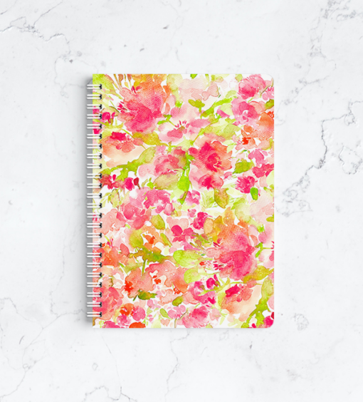 Harbor Rose Notebook, Harbor Rose Wire-O Notebook